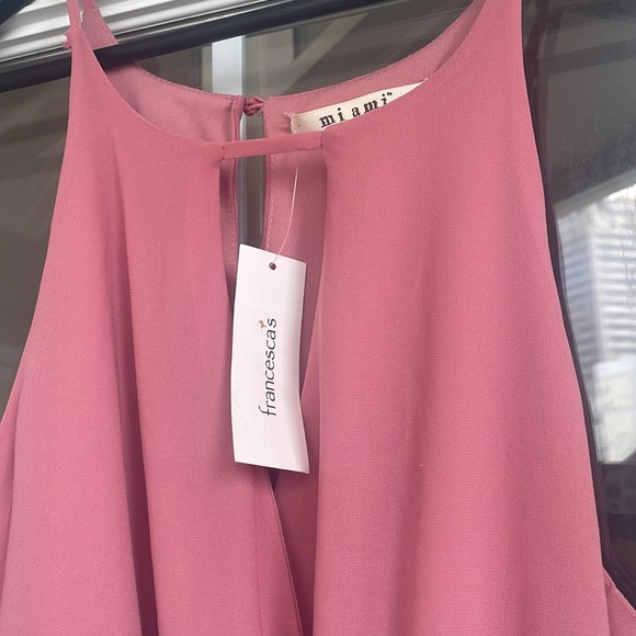 Never Worn: Pink Chiffon Mini Dress - Picture 5 of 5